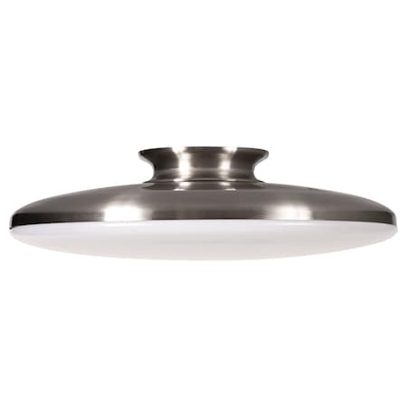Afx Skye - LED Flush Mount - 15" - Satin Nickel Finish - White Acrylic SKYF15LAJD1SN